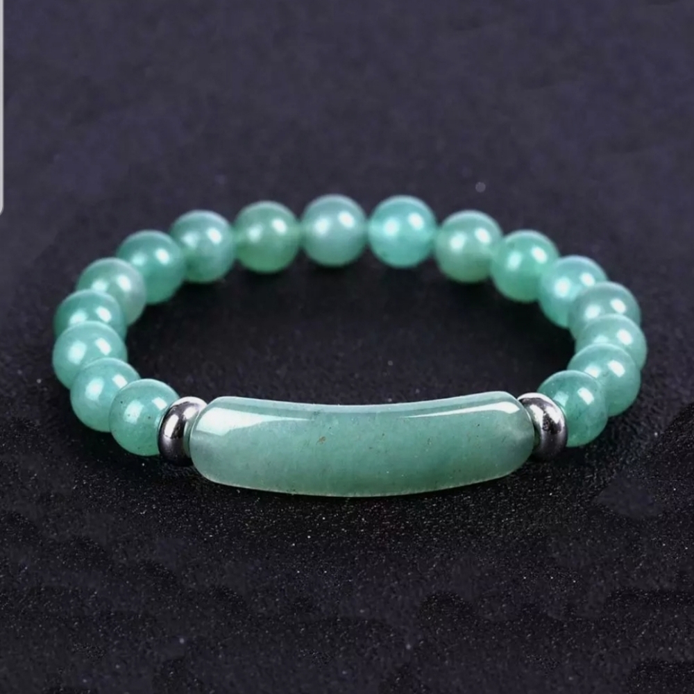 Natural Stone Strand Bracelet 8mm - Picture 2 of 4